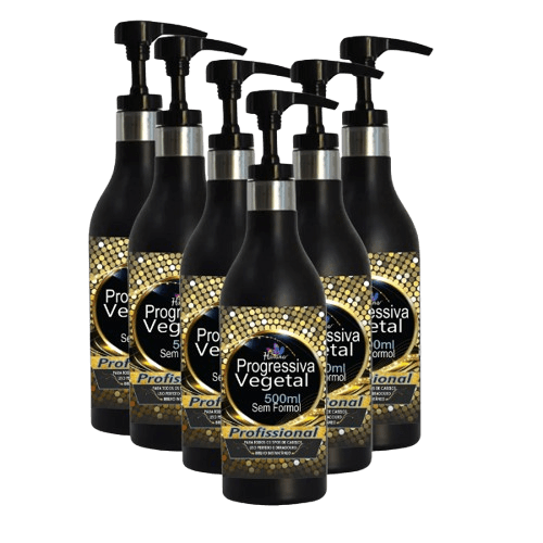 Kit com 6 garrafas da Progressiva Vegetal Creme