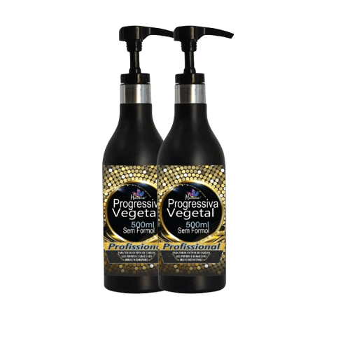 Kit com 2 garrafas da Progressiva Vegetal Creme